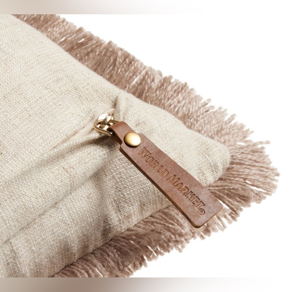 NEW Multicolor Embroidered Feather Bouquet Throw Pillow - Picture 8 of 9